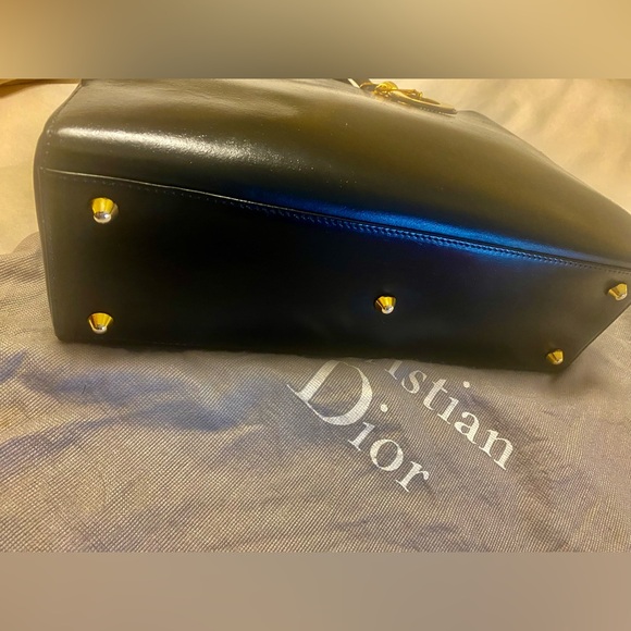 AUTHENTIC CHRISTIAN DIOR “LADY DIOR BAG” LARGE - Picture 7 of 14